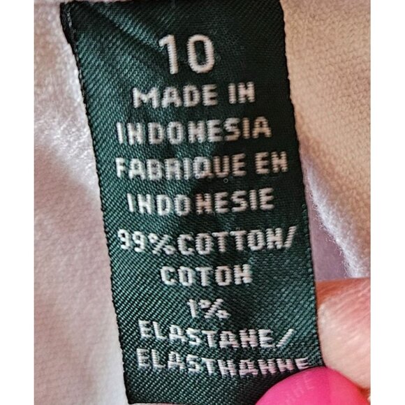 Lauren Ralph Lauren Woman Size 10 White Straight leg Denim Jeans Classic Preppy - Picture 3 of 7